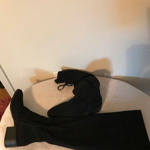 Over the knee Black boots Size 11